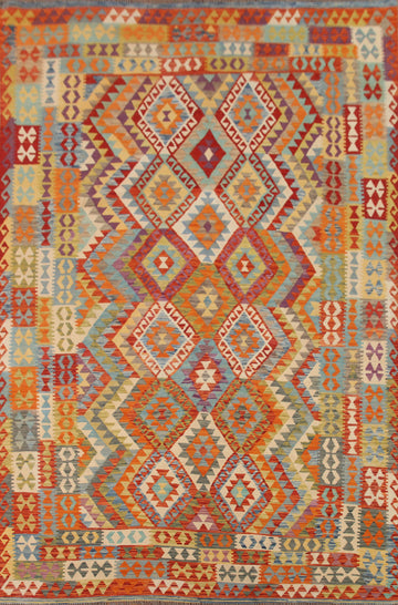 Colorful Kilim Oriental Area Rug 8x11
