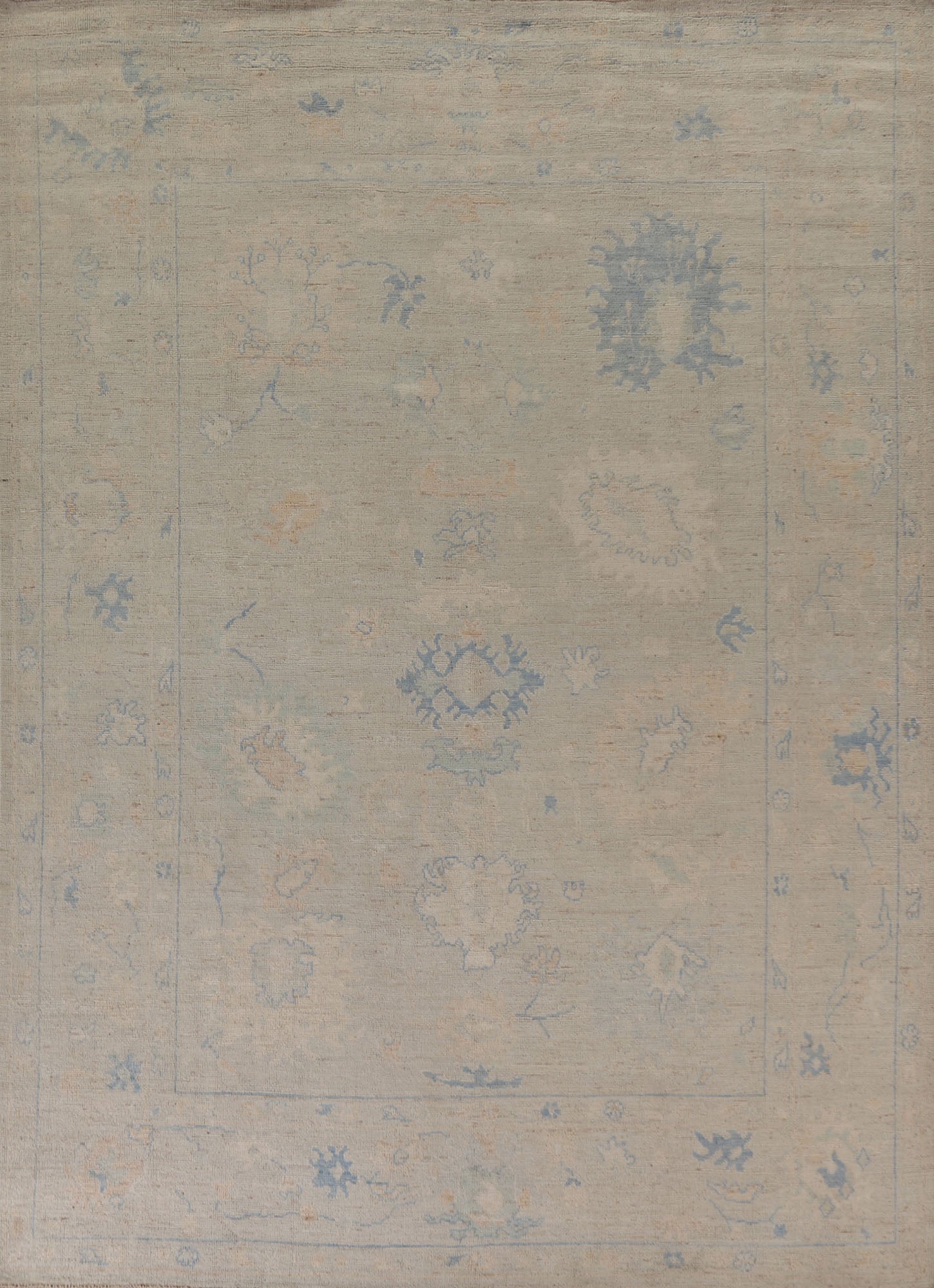 Vegetable Dye Oushak Turkish Area Rug 8x10