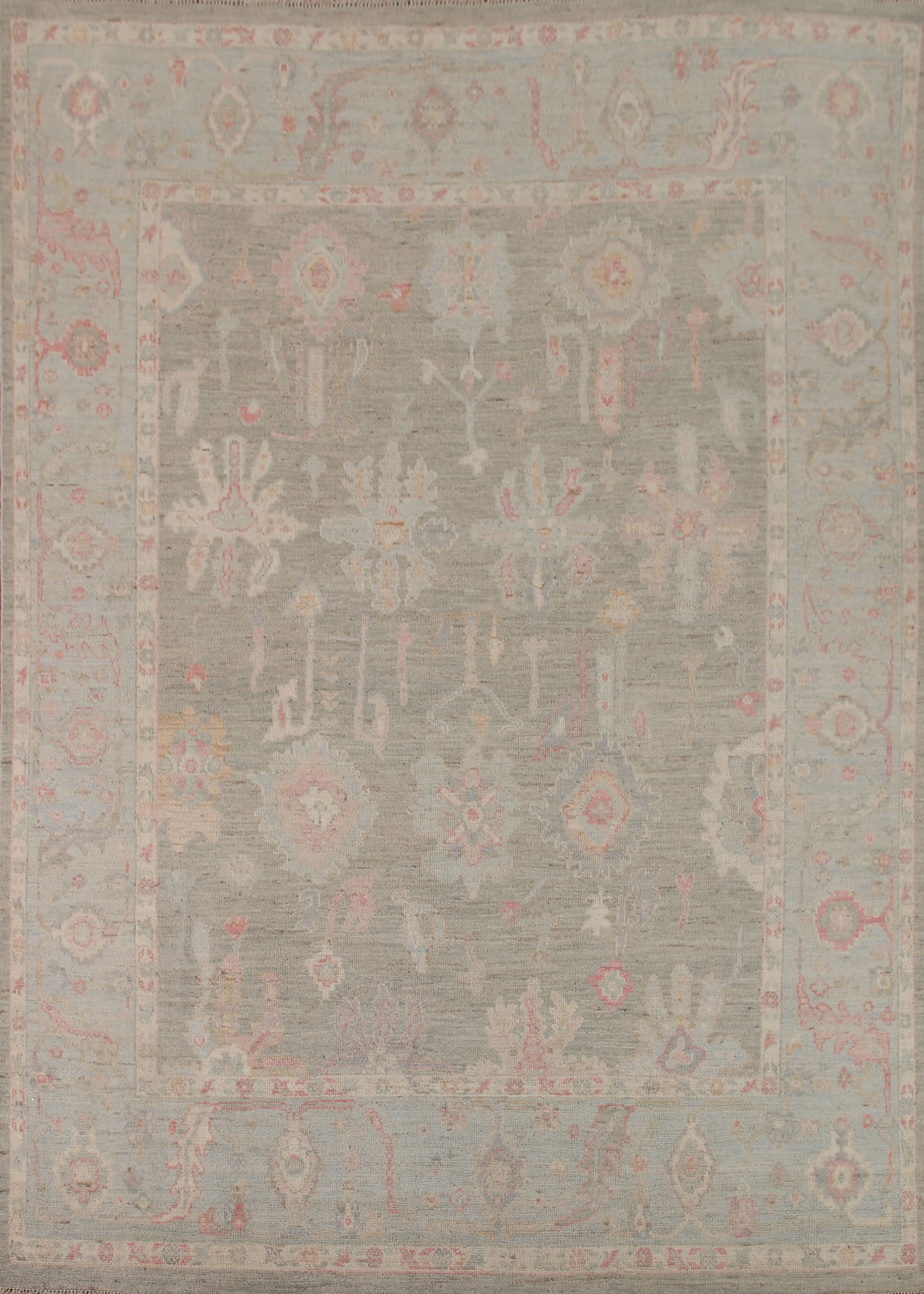 Vegetable Dye Oushak Oriental Area Rug 8x10