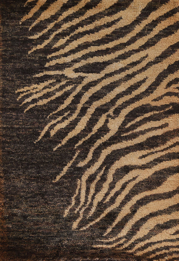 Animal Print Oriental Area Rug 5x7