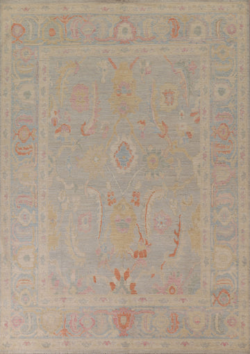 Vegetable Dye Oushak Turkish Area Rug 8x10