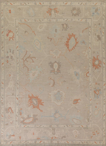 Wool Oushak Vegetable Dye Area Rug 8x10