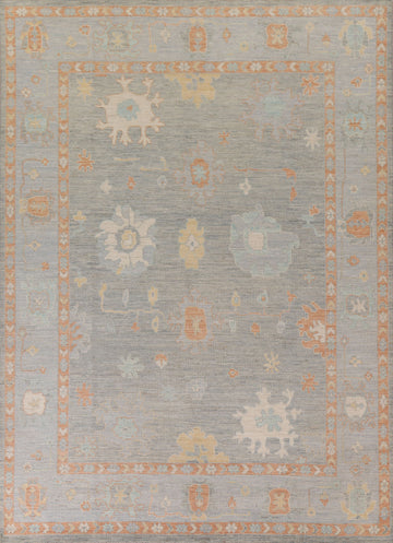 Vegetable Dye Oushak Turkish Area Rug 8x10