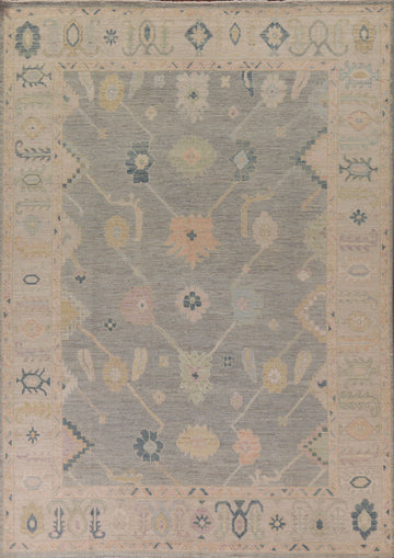 Vegetable Dye Oushak Turkish Area Rug 8x10