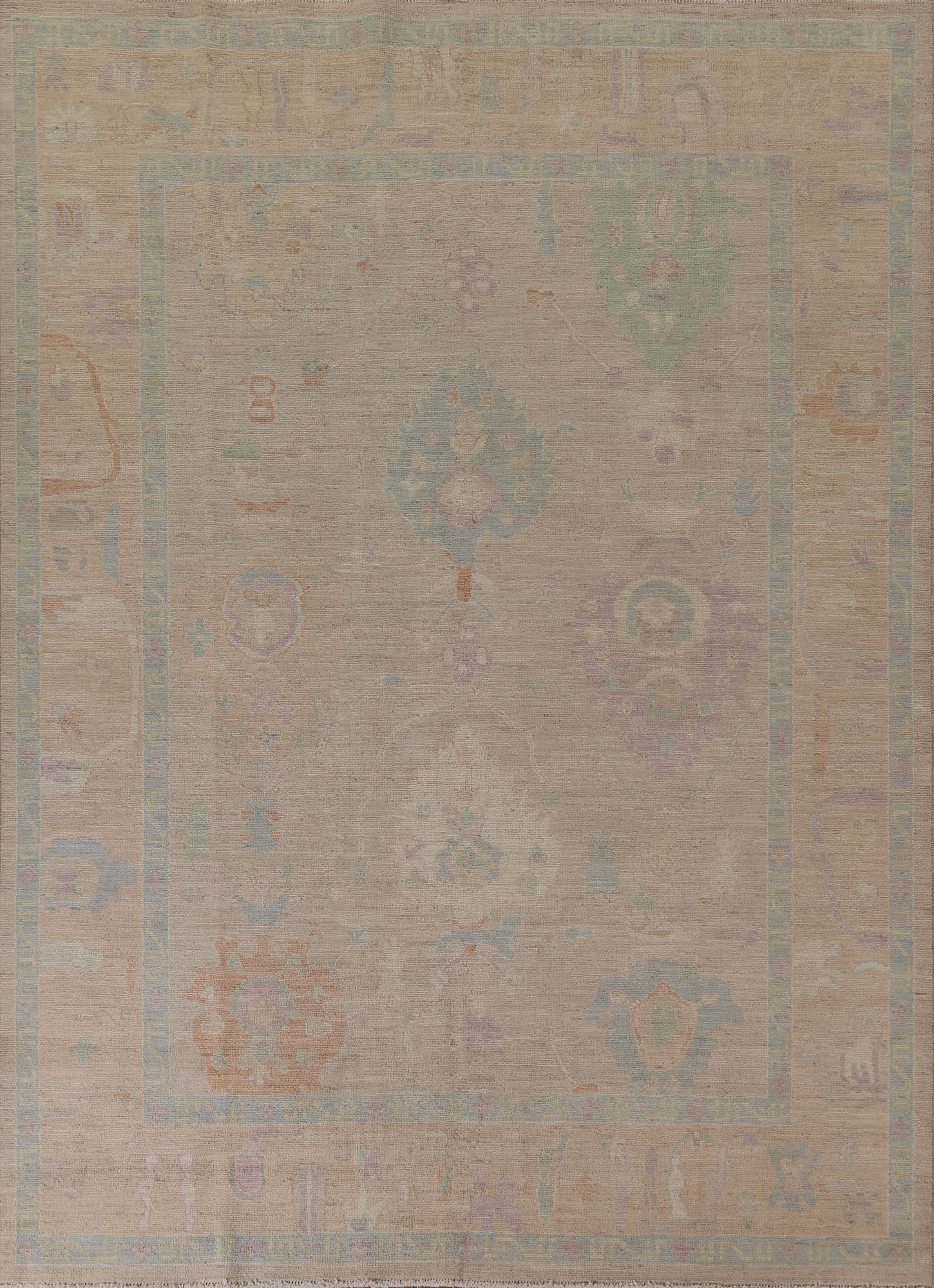 Handmade Oushak Vegetable Dye Area Rug 8x10