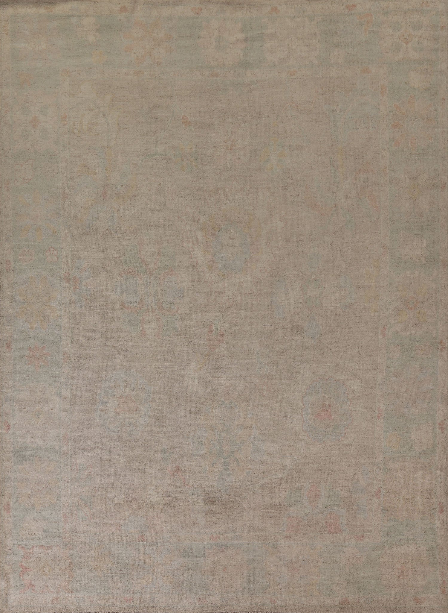 Vegetable Dye Oushak Turkish Area Rug 8x10