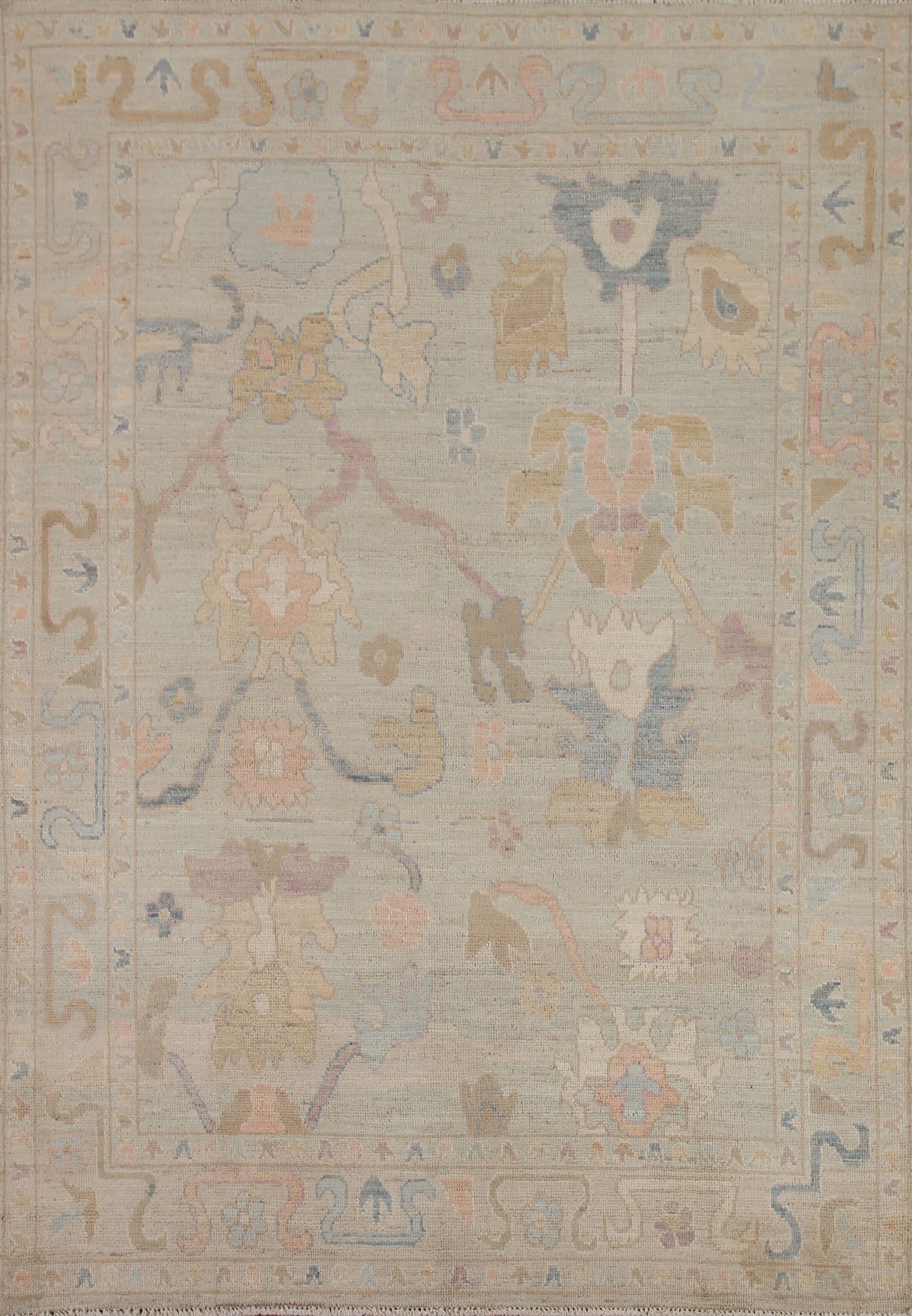 Handmade Oushak Turkish Area Rug 6x8