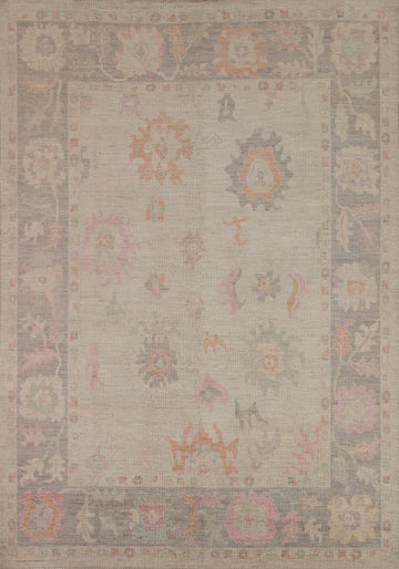 Vegetable Dye Oushak Turkish Area Rug 8x10