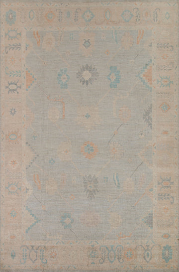 Vegetable Dye Oushak Area Rug 9x12