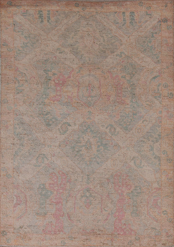 Oushak Vegetable Dye Area Rug 4x6