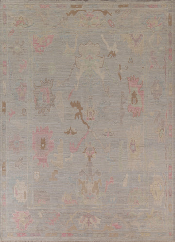 Muted Oushak Vegetable Dye Area Rug 8x10