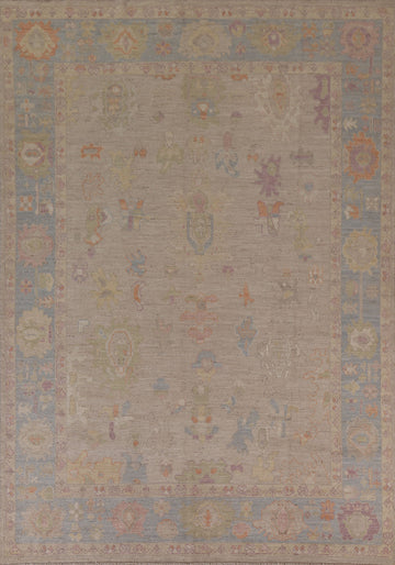 Vegetable Dye Oushak Turkish  Area Rug 8x10