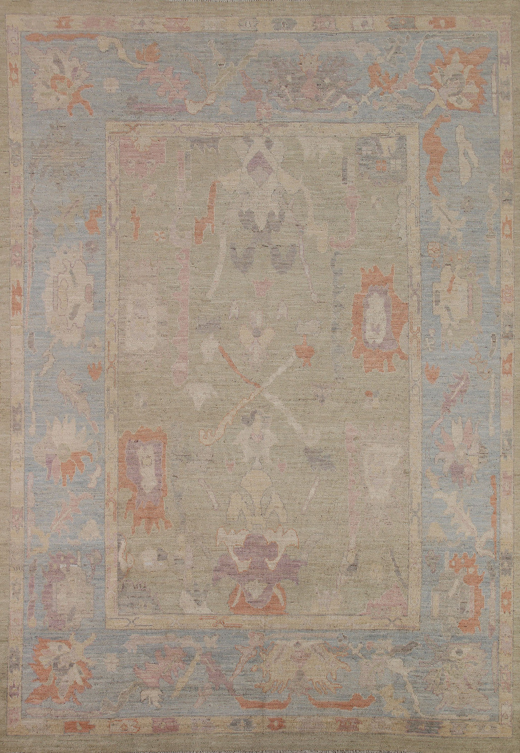 Handmade Oushak Vegetable Dye Area Rug 8x10