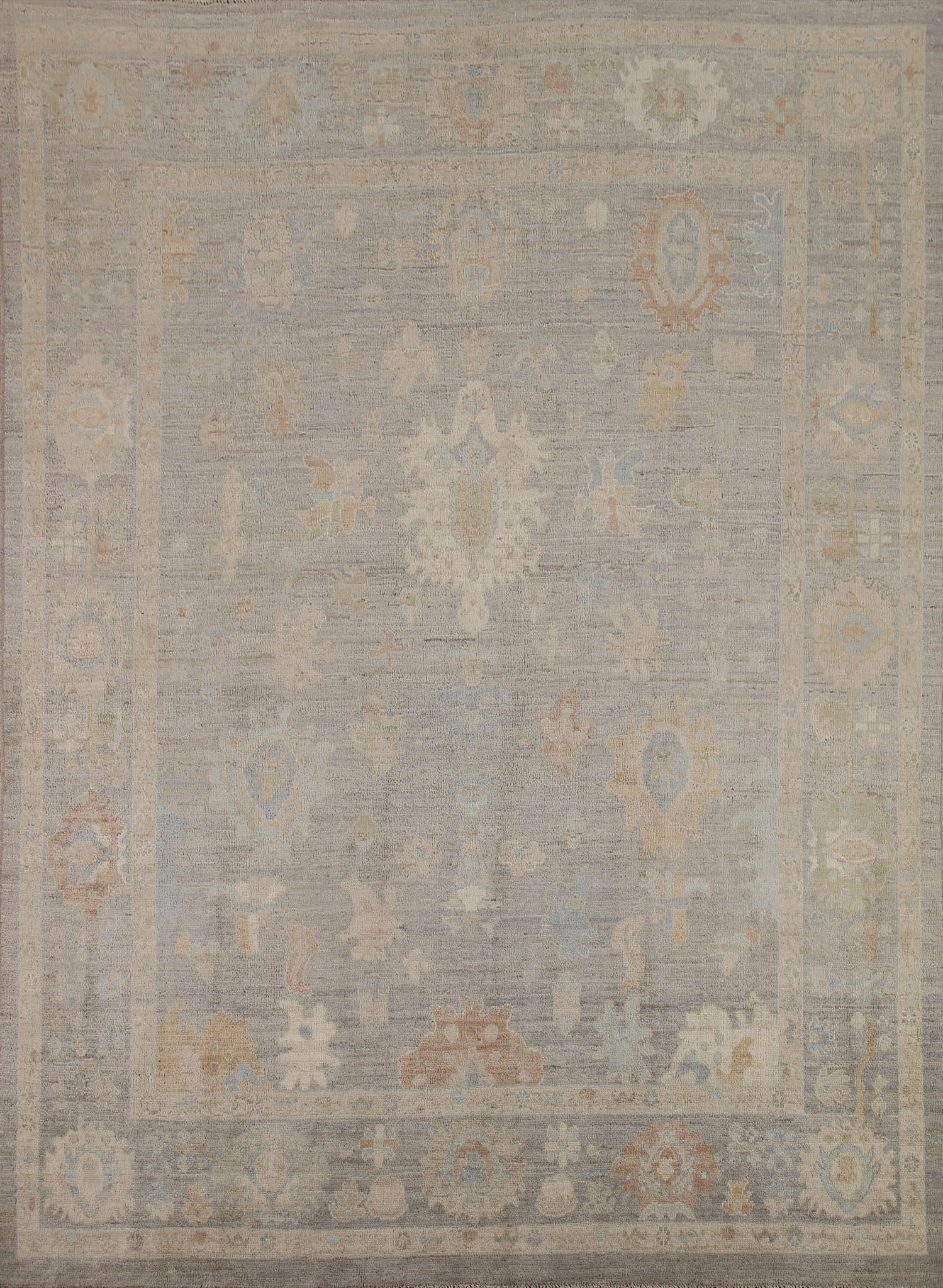 Vegetable Dye Oushak Turkish Area Rug 8x10