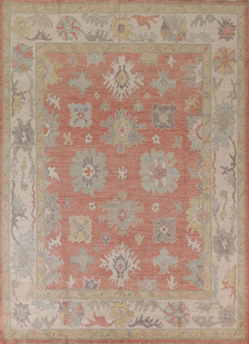 Vegetable Dye Oushak Turkish Area Rug 8x10