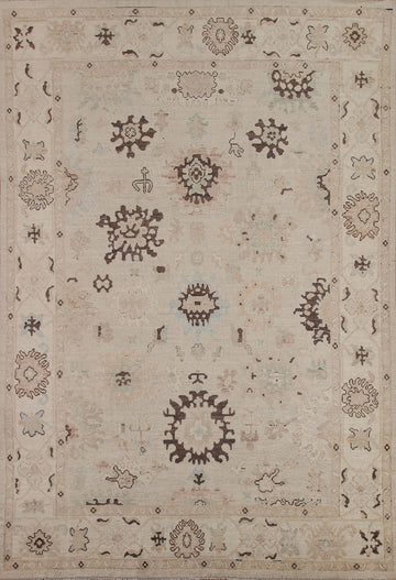 Vegetable Dye Oushak Turkish Area Rug 8x10