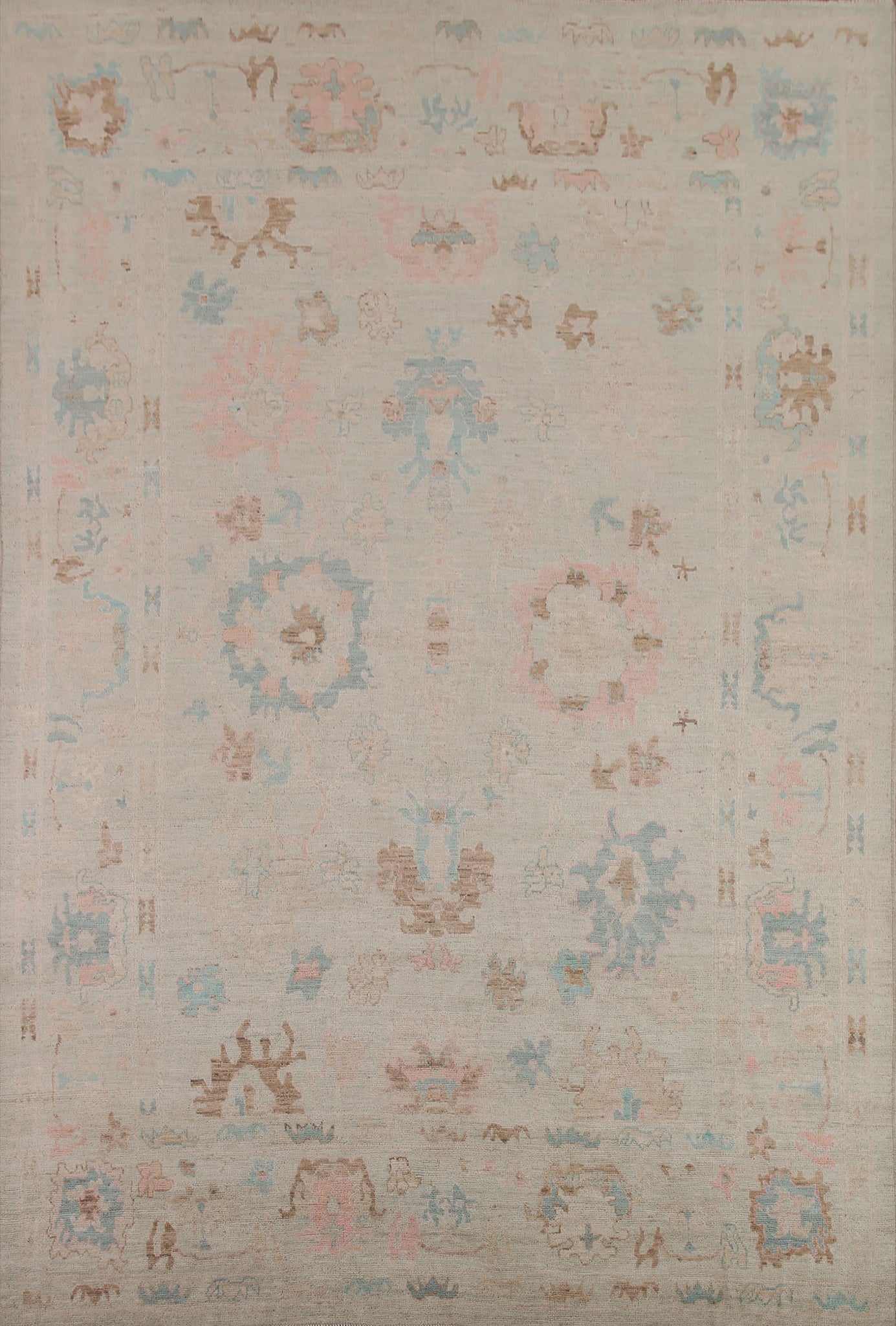 Vegetable Dye Oushak Turkish Area Rug 8x10