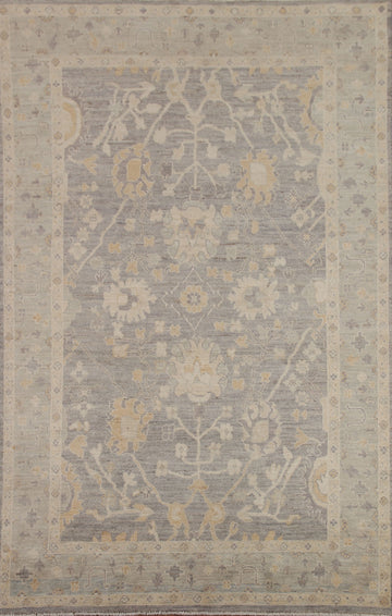 Vegetable Dye Oushak Turkish Area Rug 6x9