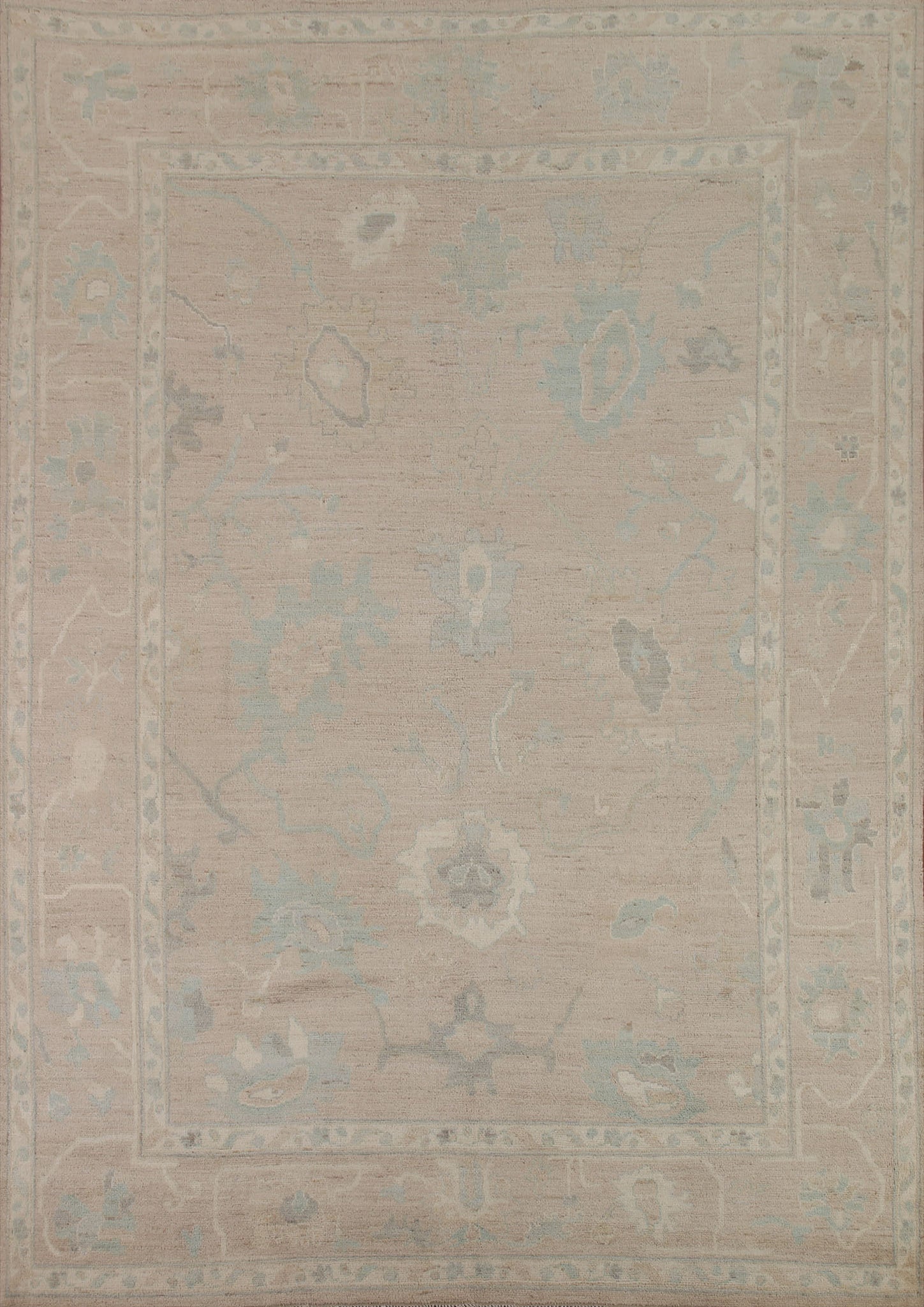 Vegetable Dye Oushak Turkish Area Rug 8x10