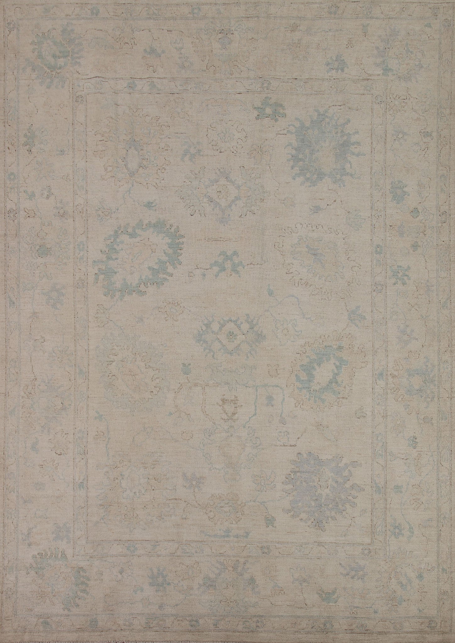 Vegetable Dye Oushak Turkish Area Rug 8x10