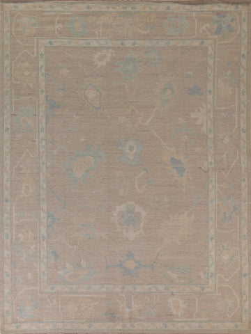 Vegetable Dye Oushak Turkish Area Rug 9x10