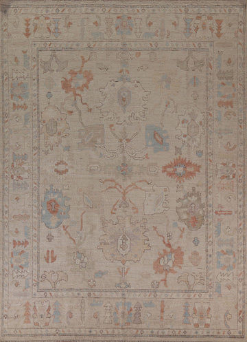 Vegetable Dye Oushak Turkish Area Rug 8x10