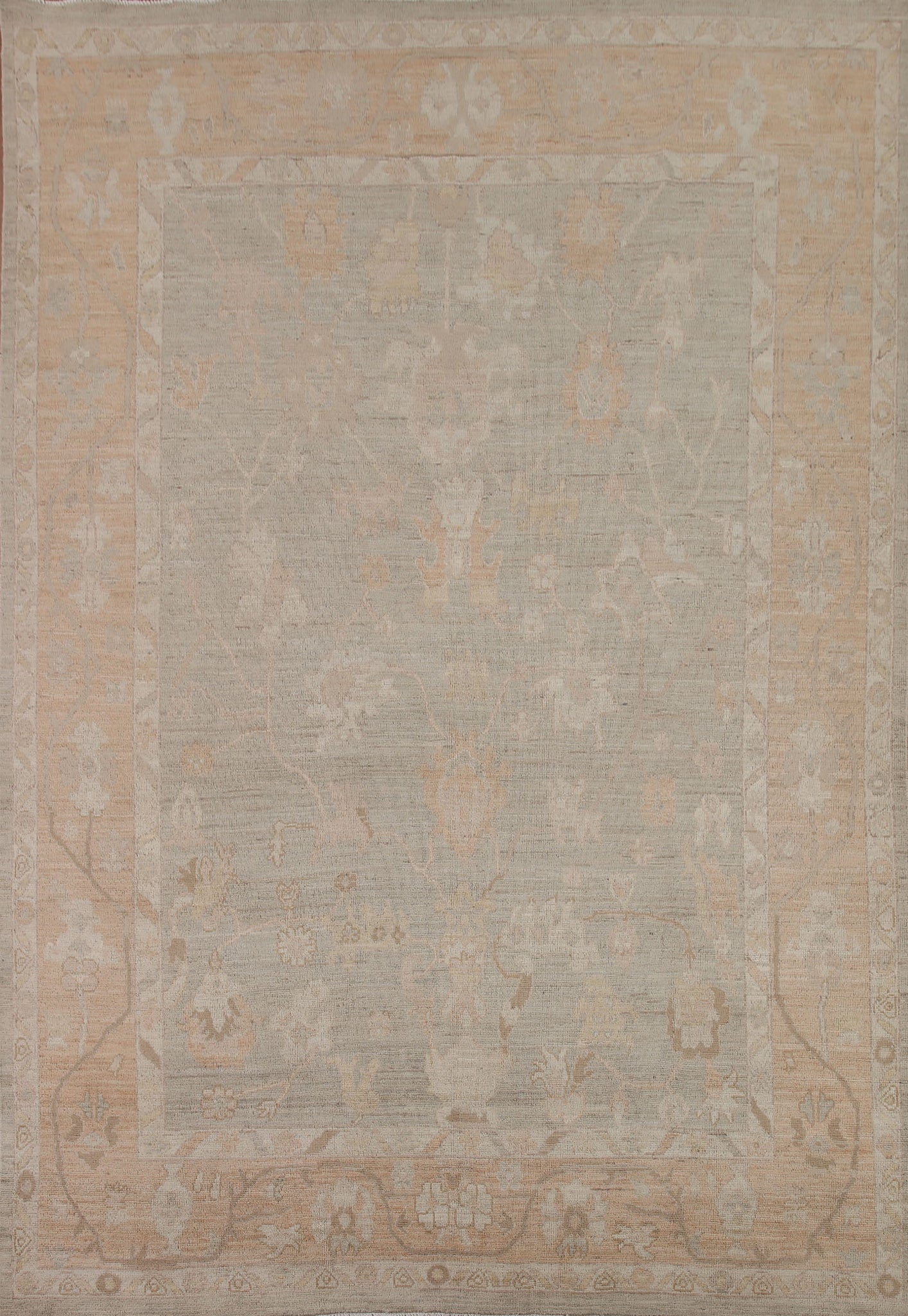 Vegetable Dye Oushak Turkish Area Rug 8x10