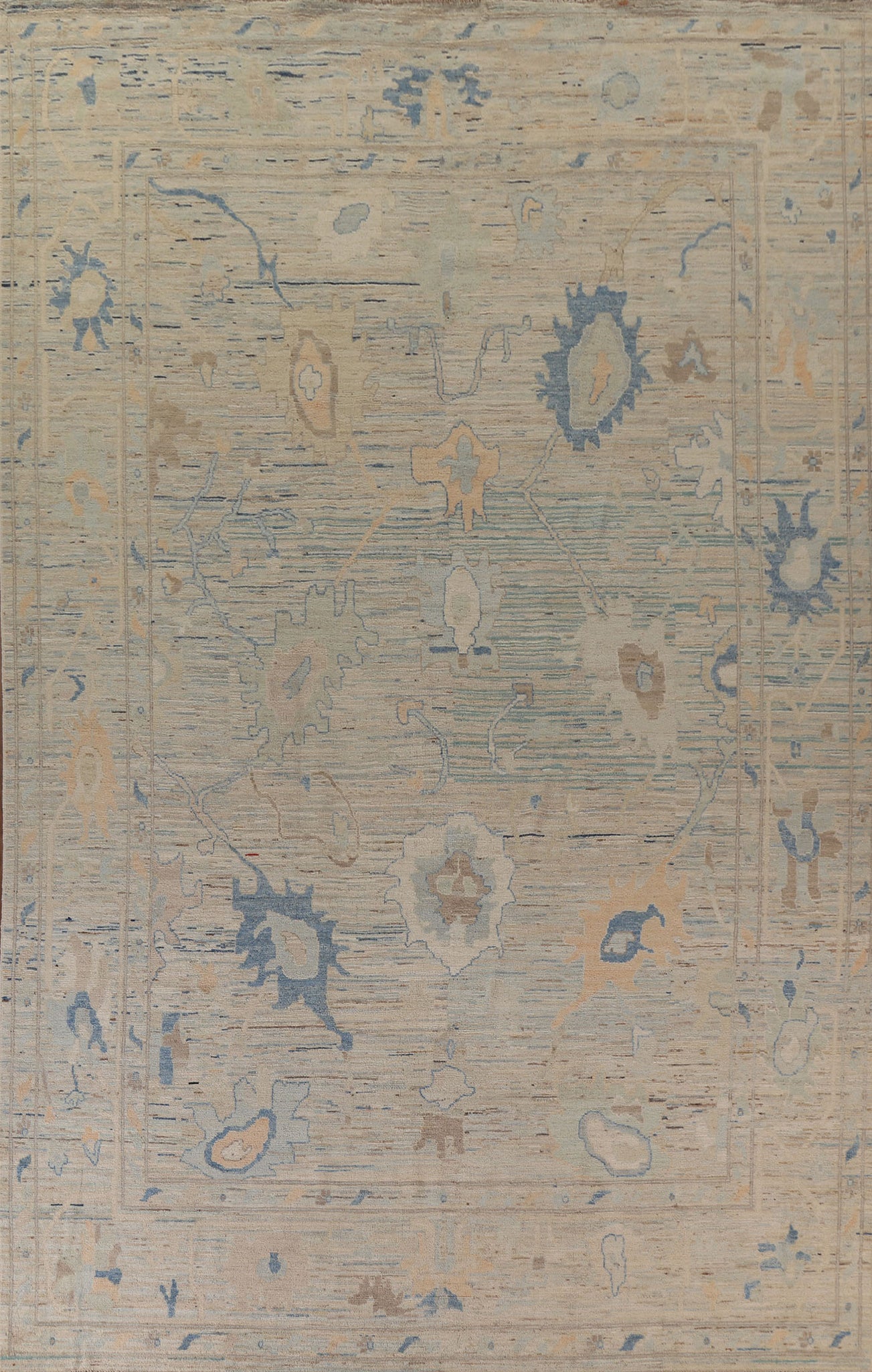 Vegetable Dye Oushak Turkish Area Rug 10x14