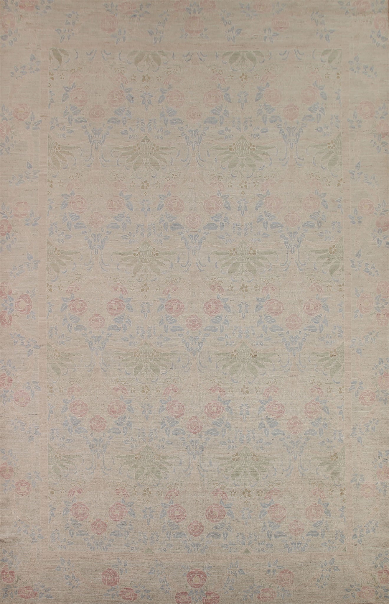 Vegetable Dye Oushak Turkish Area Rug 10x14