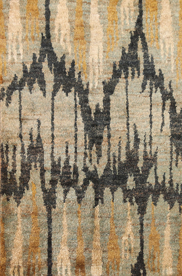 Abstract Oriental Area Rug 4x6