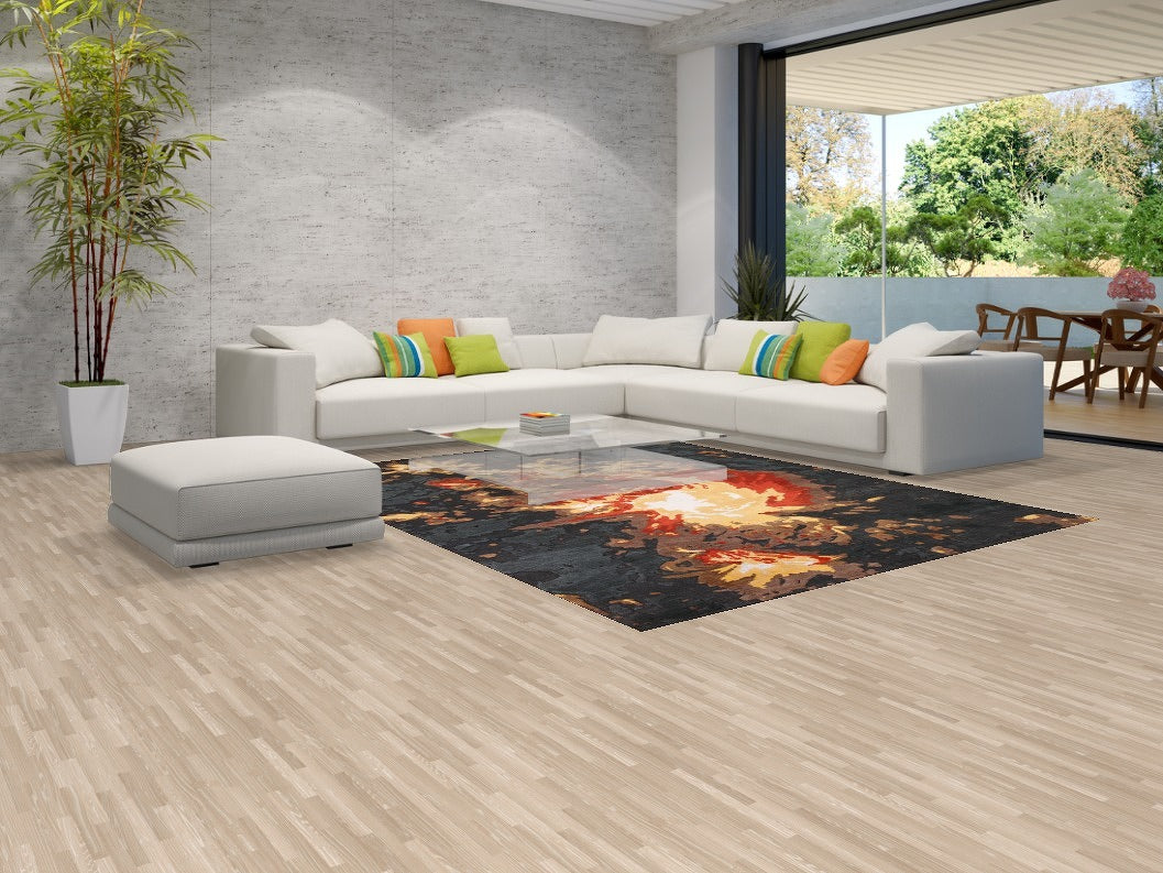 Abstract Oriental Area Rug 8x10