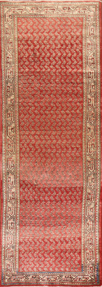 Boteh Red Botemir Persian Runner Rug 3x10