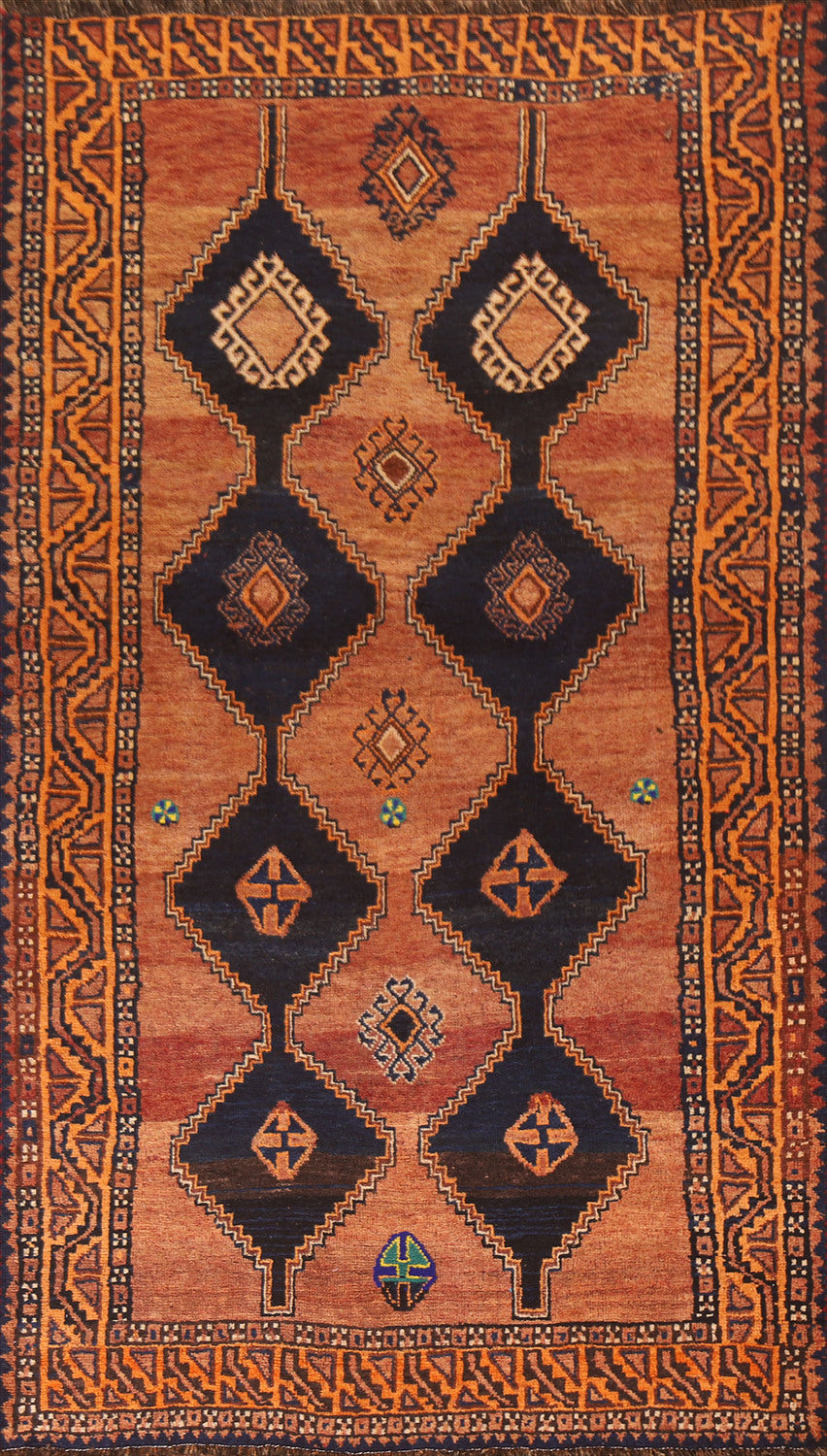 Orange Wool Lori Persian Area Rug 4x8