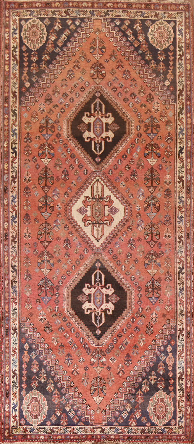 Vegetable Dye Abadeh Persian Runner Rug 4x10