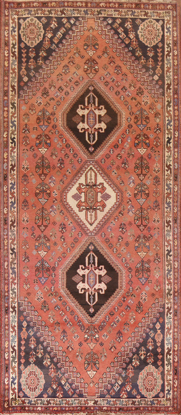 Vegetable Dye Abadeh Persian Runner Rug 4x10
