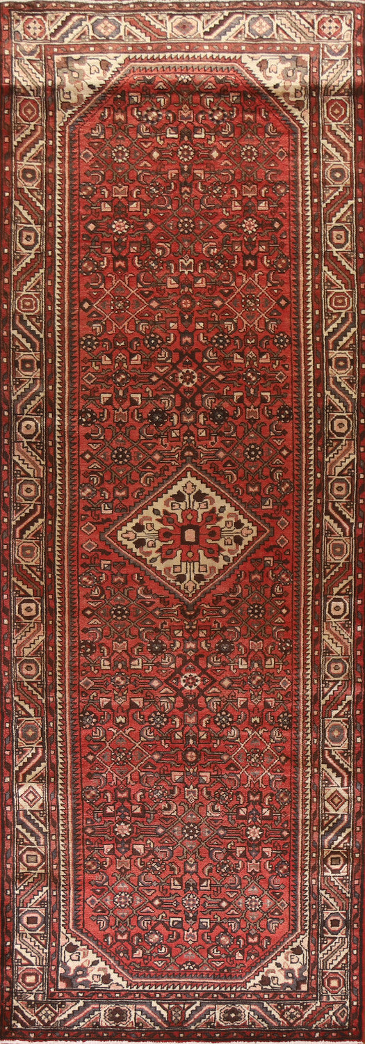 Hamedan Persian Runner Rug 4x11