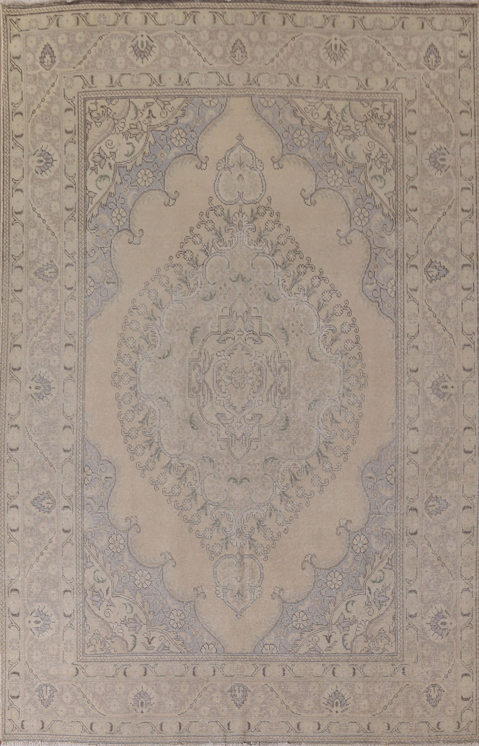 Distressed Wool Tabriz Persian Arera Rug 7x11