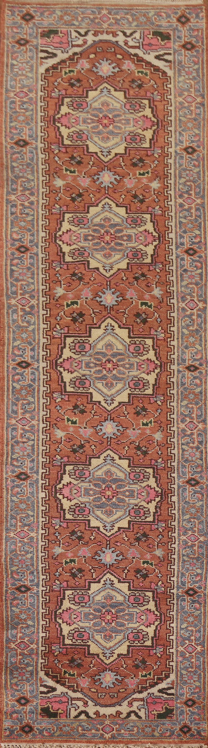 Geometric Heriz Serapi Oriental Runner Rug 3x12