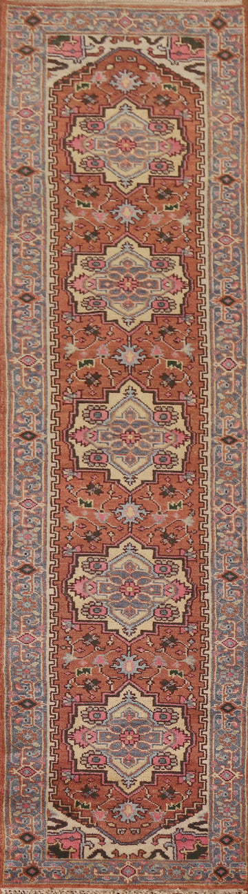 Geometric Heriz Serapi Oriental Runner Rug 3x12