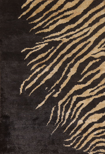 Animal Print Contemporary Area Rug 4x6