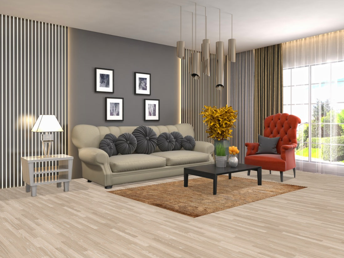 Gold/ Brown Contemporary Area Rug 4x6