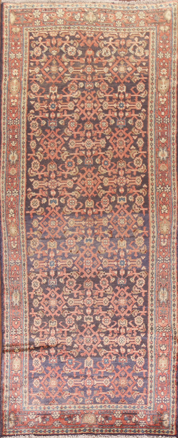 Geometric Hamedan Persian Runner Rug 4x10