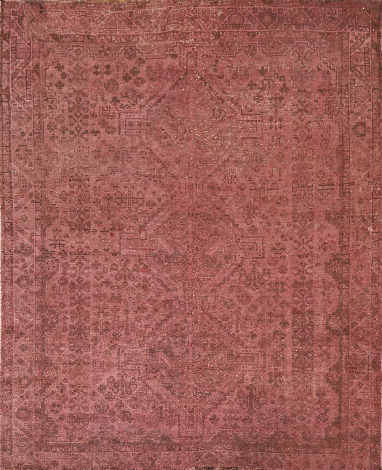 Antique Qashqai Persian Area Rug 5x6