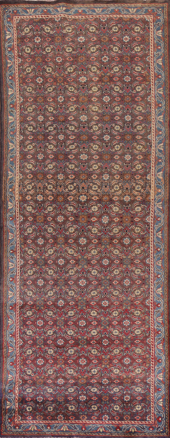 All-Over Wool Mahal Persian Runner Rug 3x10