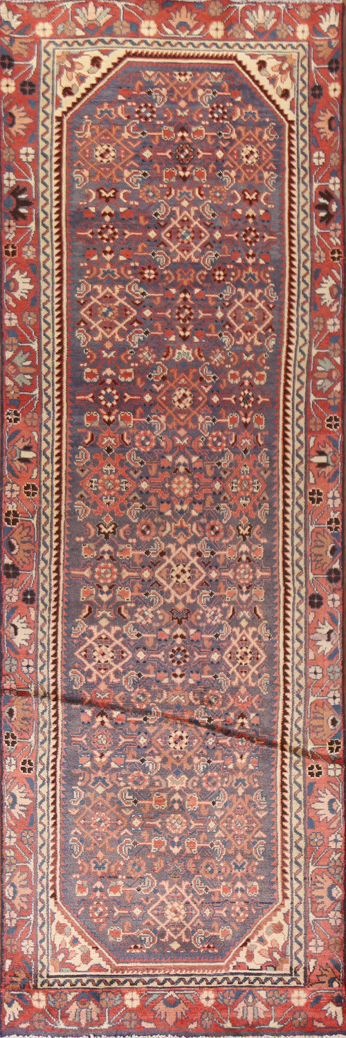 Vintage Wool Mahal Persian Runner Rug 3x10