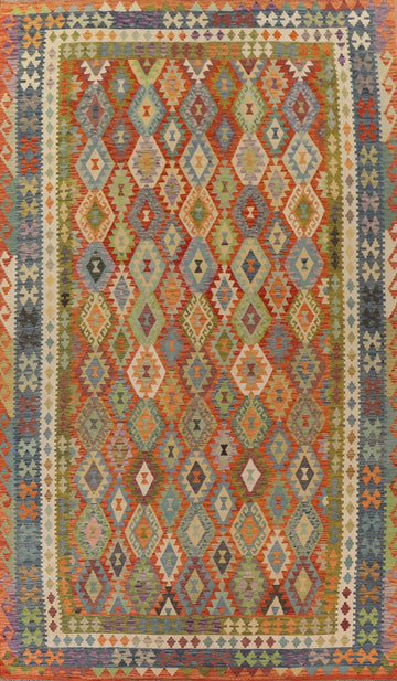 Reversible Wool Kilim Oriental Rug 10x16