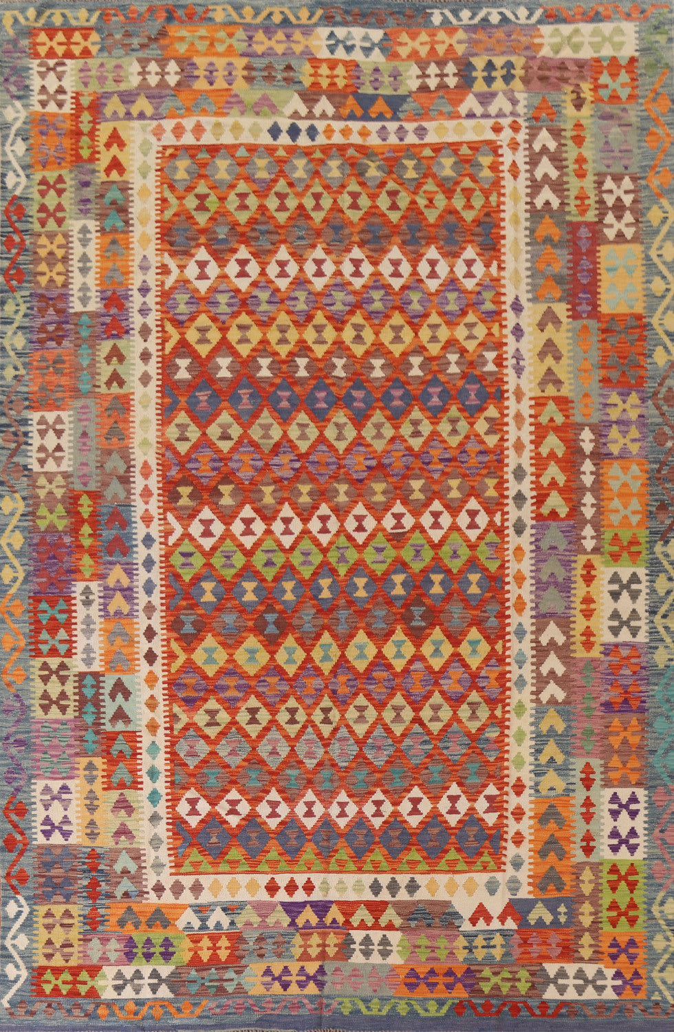 Geometric Kilim Oriental Area Rug 8x12