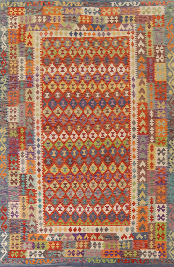 Geometric Kilim Oriental Area Rug 8x12