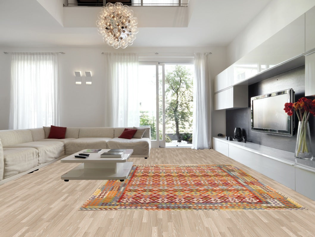 Geometric Kilim Oriental Area Rug 10x13