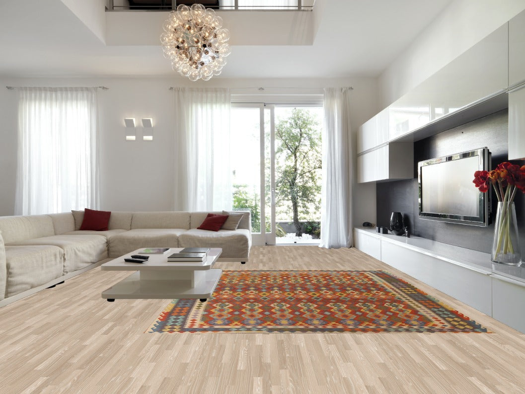 Hand-Woven Wool Kilim WoolArea Rug 10x13